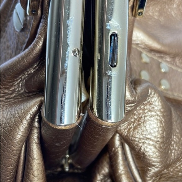 Versace gorgeous Medusa gold leather see pictures please. Price Form - Picture 13 of 14